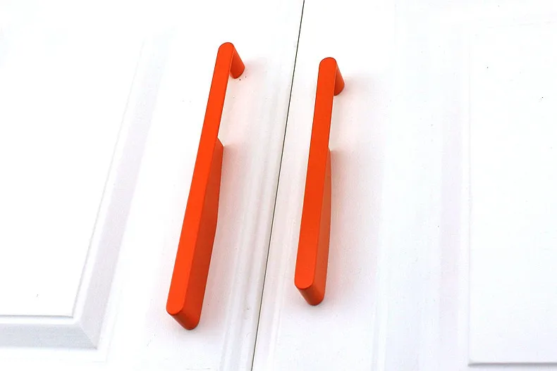 Ручка для шкафа из цинкового сплава ручка выдвижного ящика оранжевая кухонного |