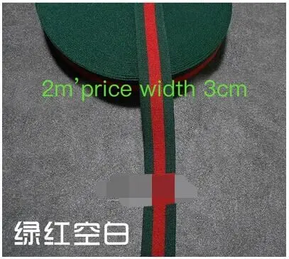 Red green blank3cm DD стиль пчелиное кружево, кружево, зеленый, красный и черный, декоративный шнурок, Высококачественная подарочная упаковочная веревка, лента ткацкая лента - Цвет: Red green blank3cm