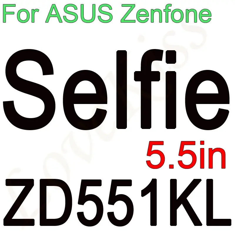 Selfie ZD551KL С уровнем твердости 9H пленка для экрана из закаленного стекла для мобильного телефона Asus Zenfone 3S 4 Max ZC520TL ZC520KL 2 Laser ZE500KL ZE550KL Go ZB500KL ZC554KL ZE552KL чехол - Цвет: Selfie ZD551KL