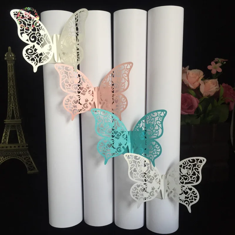40 шт. держатель для салфеток свадебных салфеток|butterfly napkin rings|for weddingparty favors |