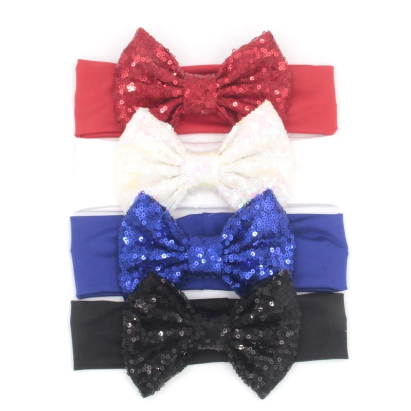 10 шт./лот бесплатно Epacket/CPAP металлический спутанный бант головные повязки Джерси