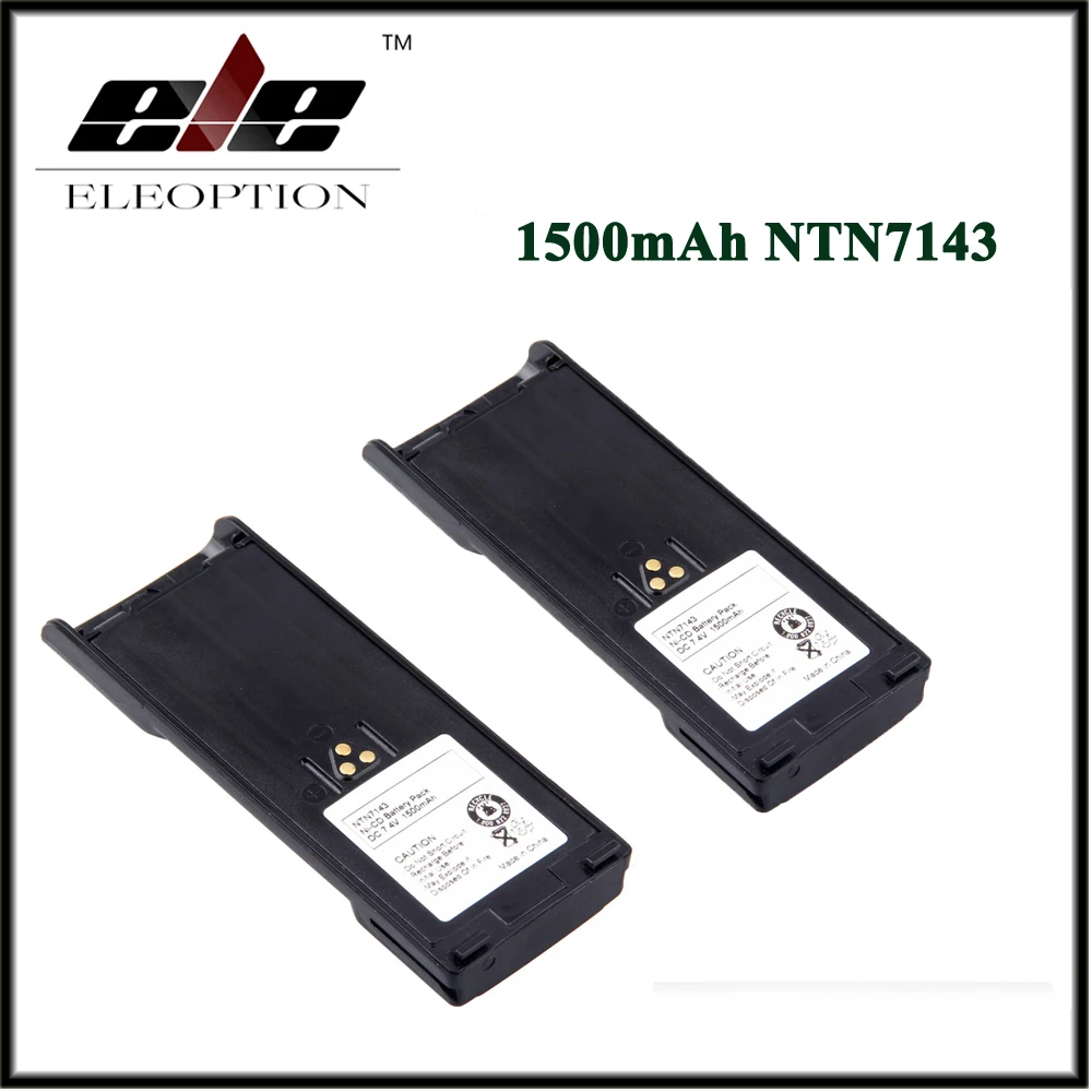 Аккумулятор Eleoption для телефона Motorola NTN7143 HT1000 JT1000 GP900 MTS2000 1500 мАч 7 4 В 2 шт.|battery for|battery