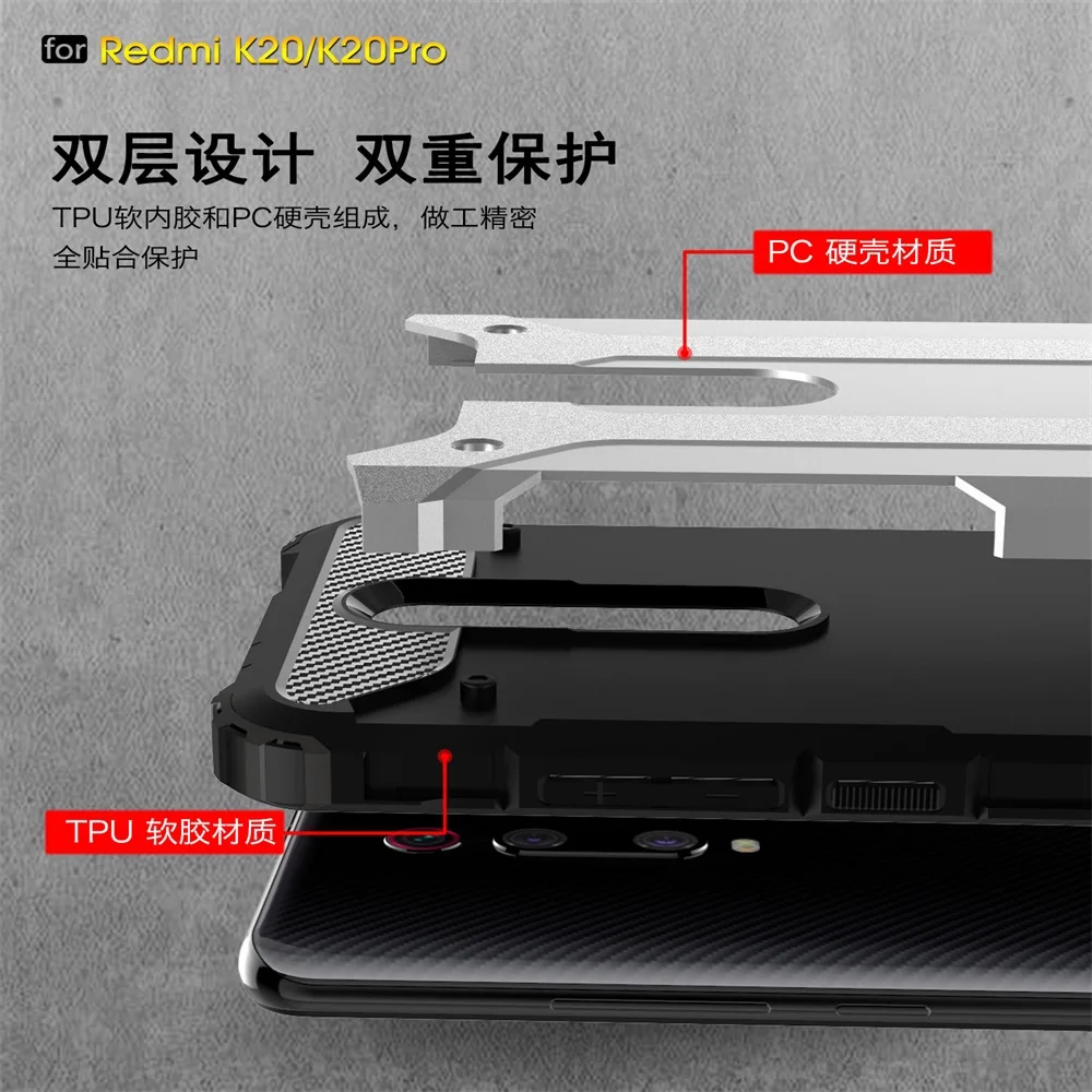 For Redmi Note 8 7 6 Pro 8a 7a Case Shockproof Armor Phone Xiaomi 6A 5 Plus Cover Shell Coque |