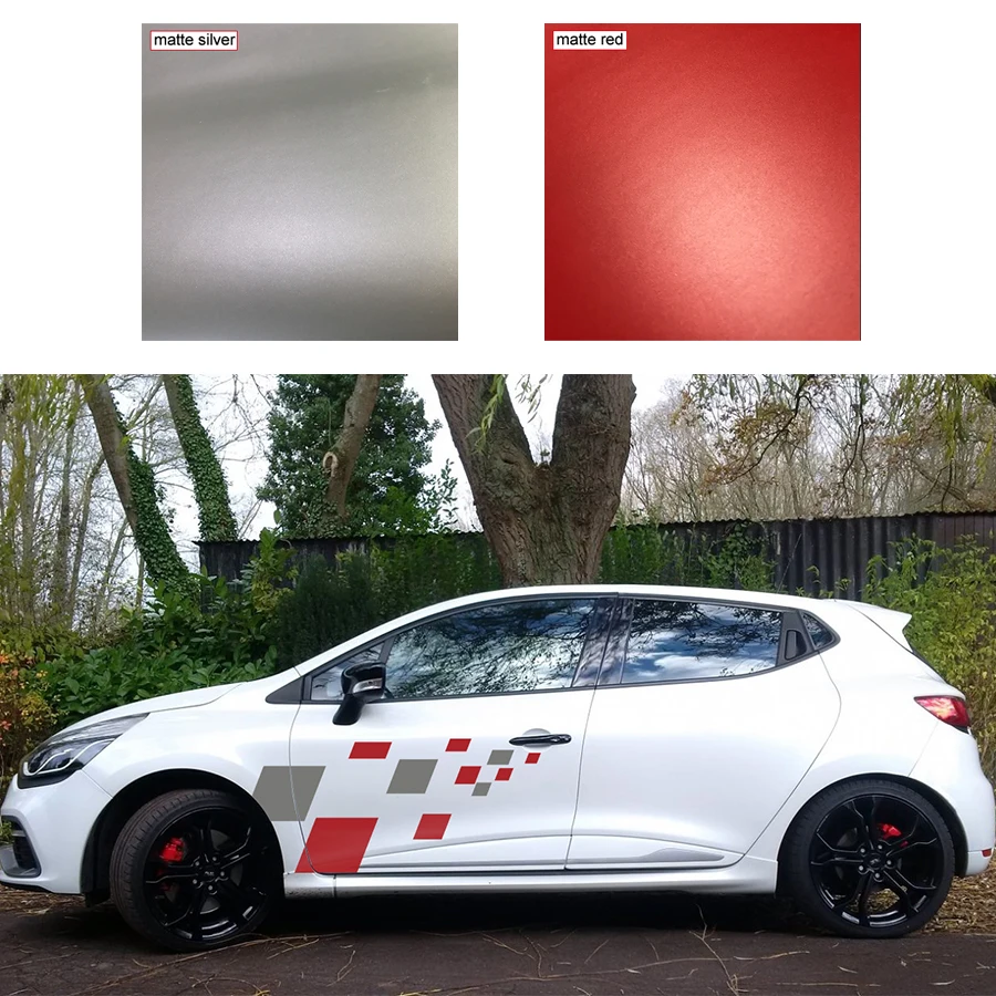 Cuostom для renault clio наклейка 2 шт. автомобильная гоночная боковая дверная сетка