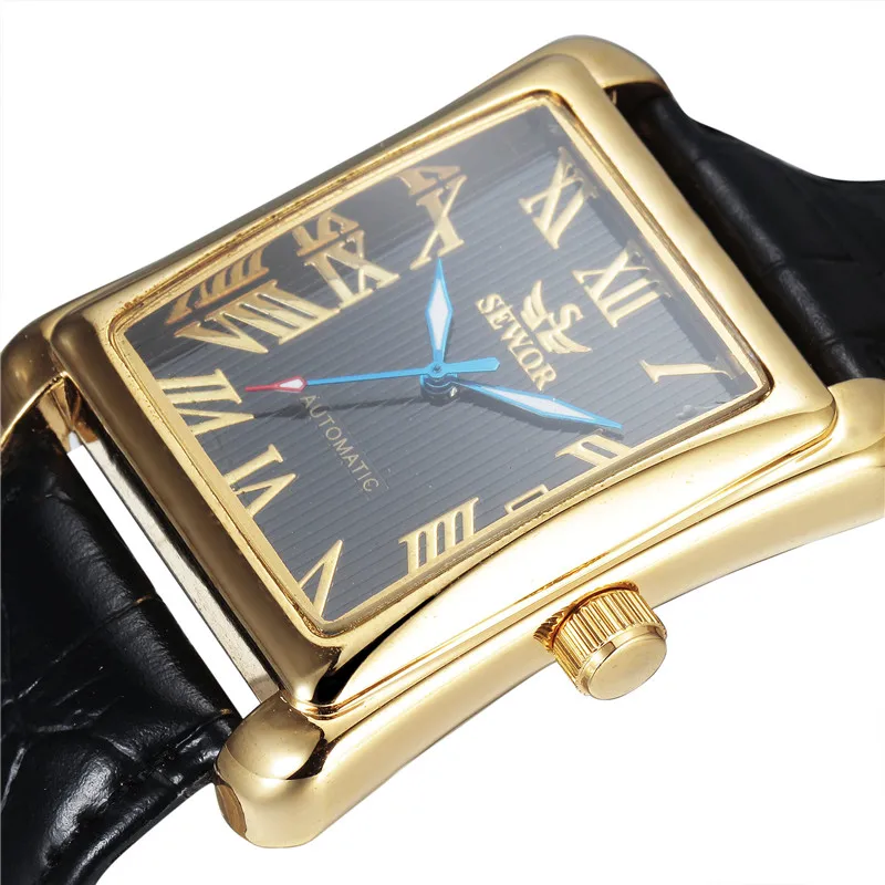 Sewor выход фабрики Orologio Uomo календарь наручные часы мода Relogio Masculino прямоугольник