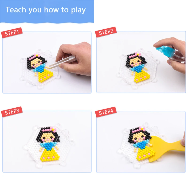 DIY водяной туман Волшебные бусы игрушки для детей формы в виде животного