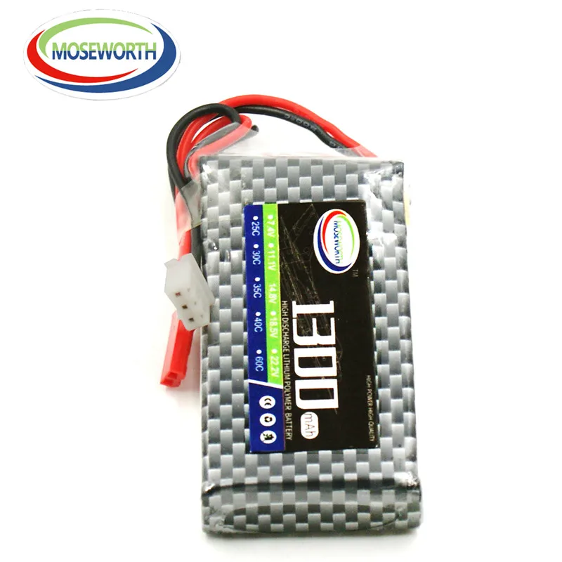 2 шт./упак. RC игрушки LiPo Батарея 2S 7 4 V 1300 мА/ч 40C взрыв 80C для радиоуправляемый