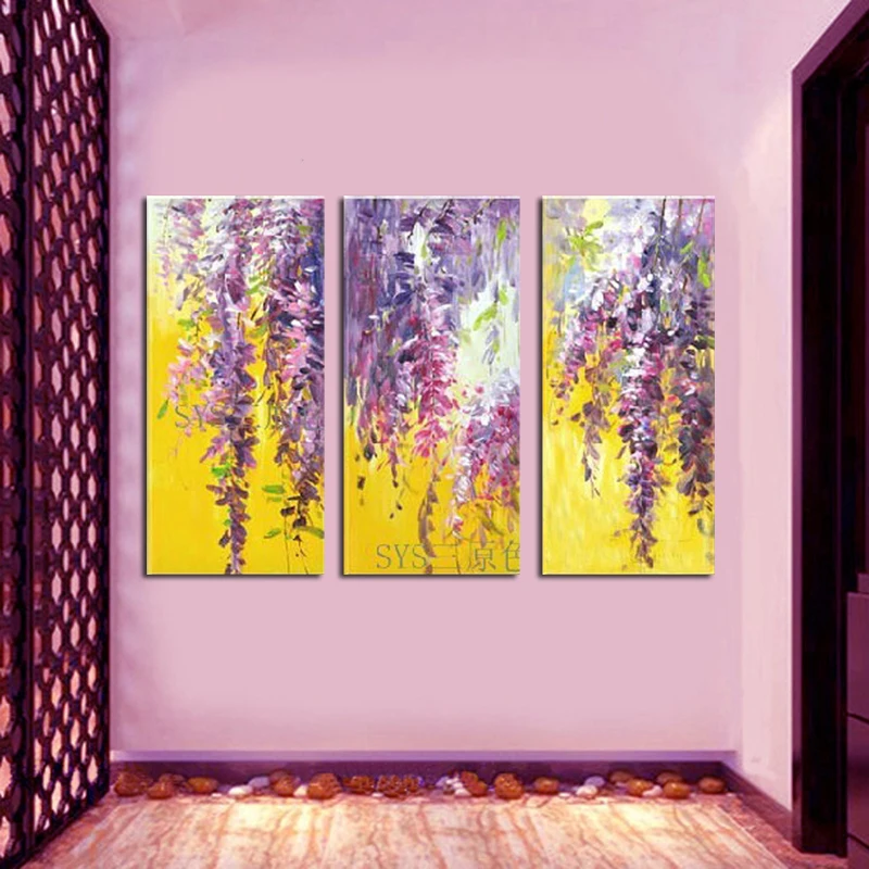 Современное абстрактное огромное украшение на стену живопись маслом холсте