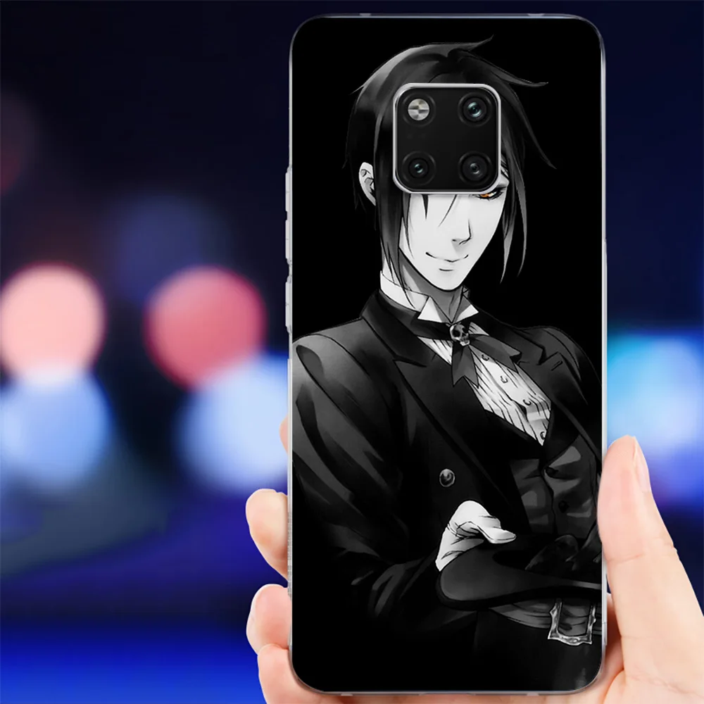 IYICAO Темный Дворецкий Себастьян Мягкий силиконовый чехол для телефона Huawei Mate 10 20