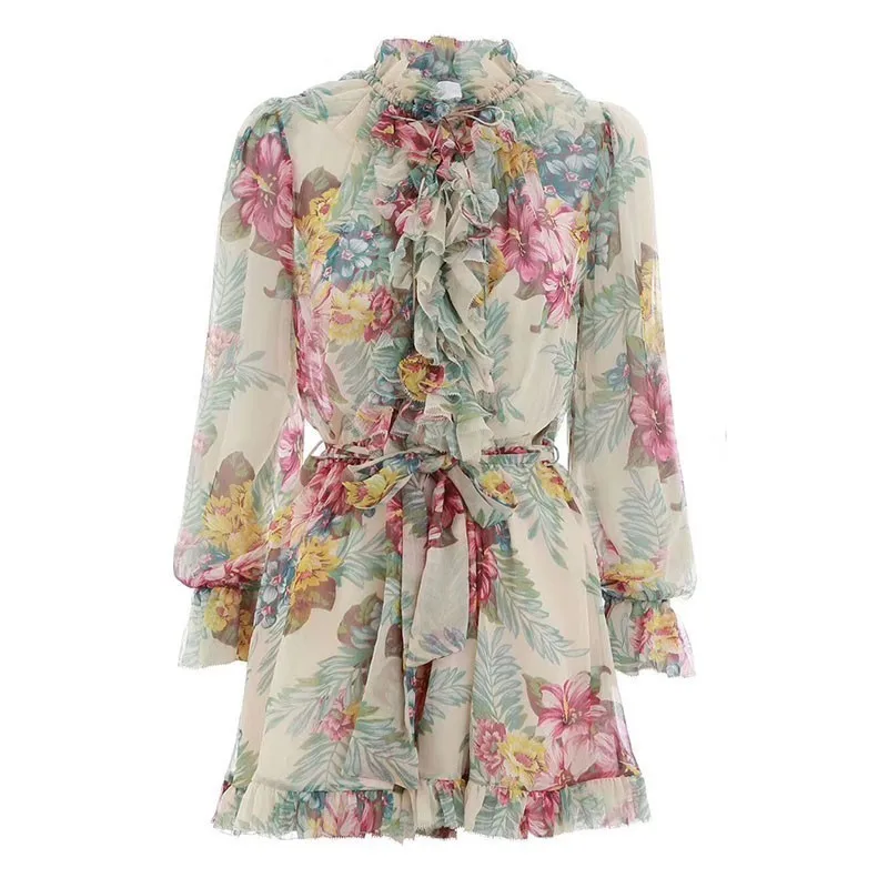 Женский купальный костюм с шортами летний Boho комбинезон цветочным принтом