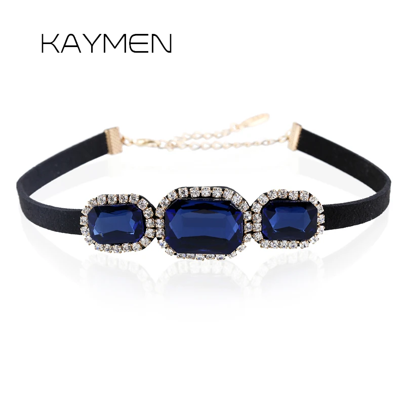 KAYMEN Новый корейский бархат инкрустированные Стразы и 3 стекло камень модные