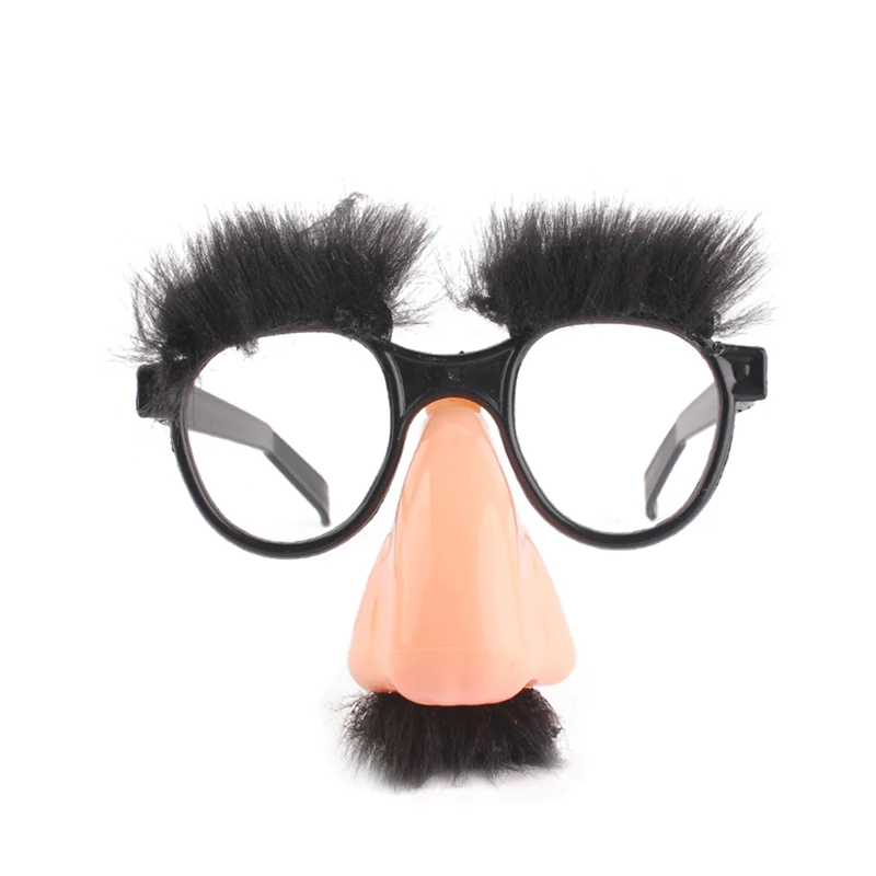 Новая маска милый черный большой нос смешные очки Хэллоуин маска|Маски для
