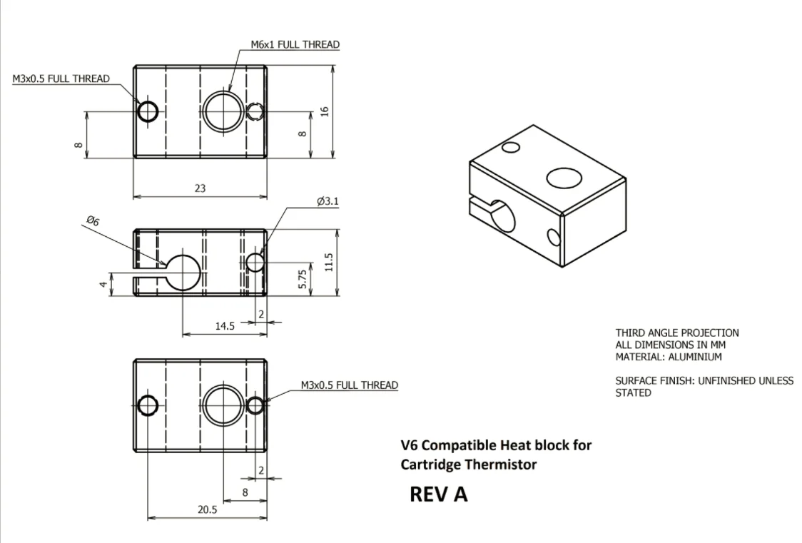 12/24V 50W V6 Отопление Комплект Новое поступление с 0,4 мм сопло 100 см кабель HT-NTC100K термистора для 3D-принтеры Запчасти V6 J-head подключения печатающей головки