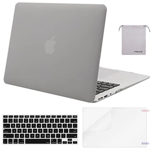 Neutral Gray Защитный чехол для ноутбука Mosiso для MacBook Air 13 2013+ силиконовый чехол для клавиатуры/защита экрана/Сумка - Цвет: Neutral Gray