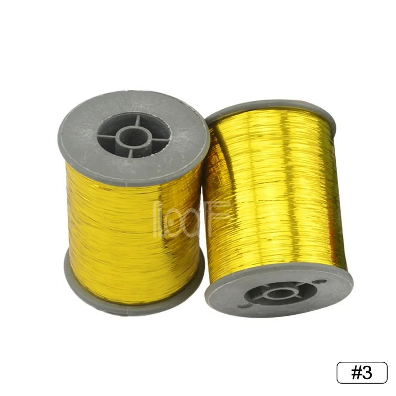 3 dark gold LOOF 1 рулон, хит, 16 цветов, 2000 м(78740 дюйма)/рулон, цветные блестки для волос для косплея, наращивание волос - Цвет: 3 dark gold