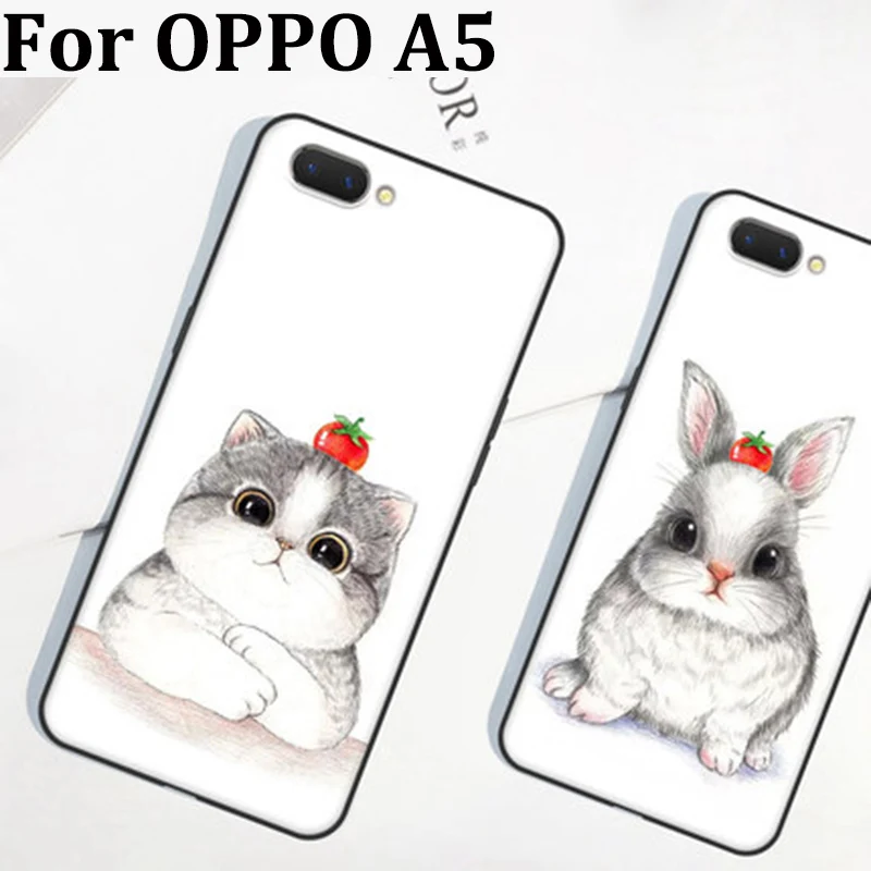 Чехол для OPPO A5 6 2 дюйма мягкий чехол телефона A 5 задний милая фотография OPPOA5 чехлы