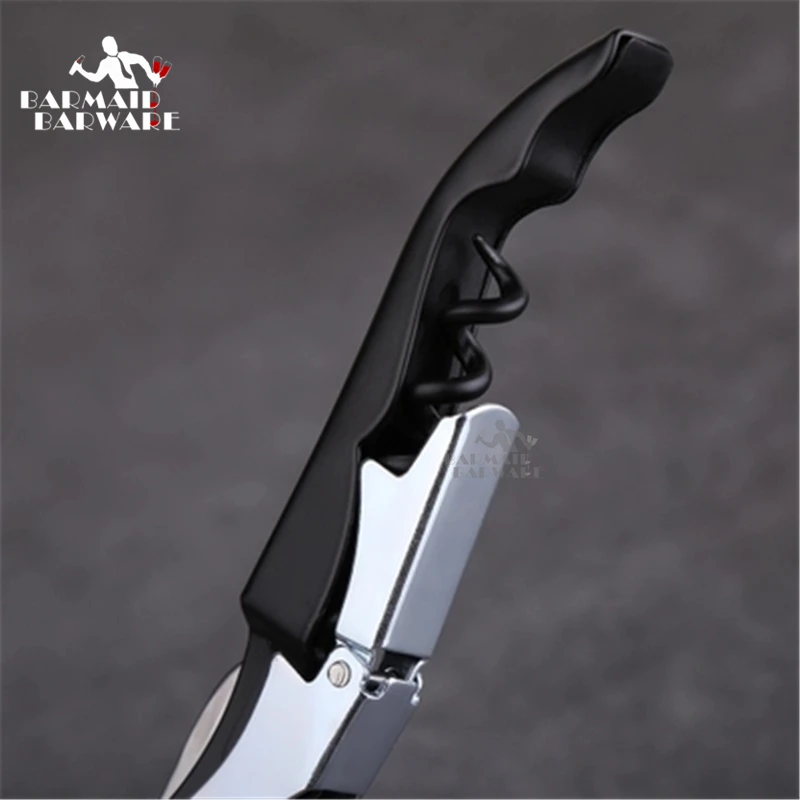 

Wine Beer Bottle Opener Corkscrew Professional Double Hinge Waiters Wine Bottle Beer Cap Opener