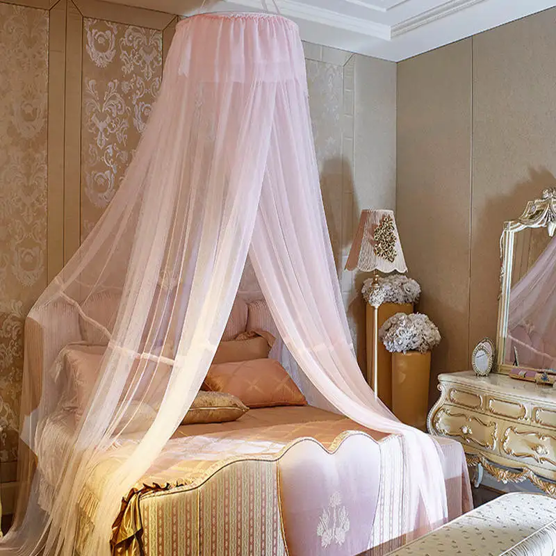 

Hung Dome Mosquito Net For Adult Folding Portable Mosquito Net Multicolor Bed Tend Mesh Double Bed Insect Reject Canopy Summer