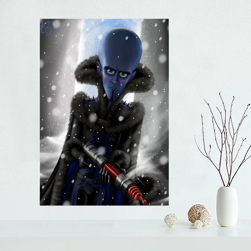 Оригинальный холщовый постер megamind украшение для дома настенное искусство Новое