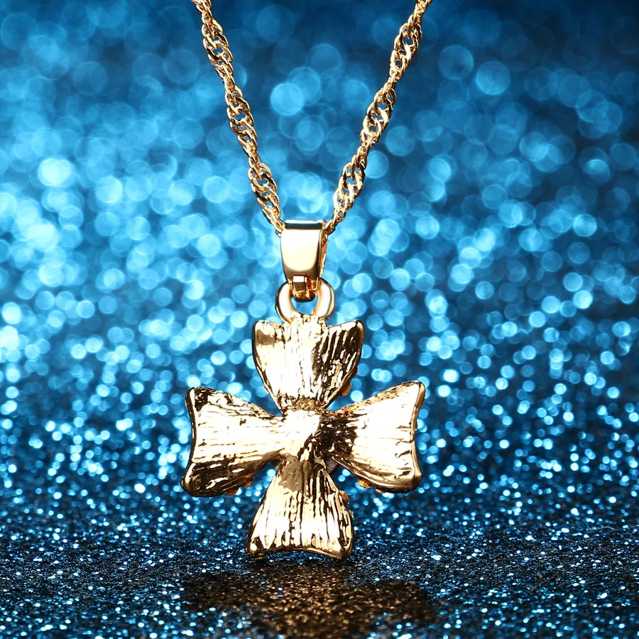 Ювелирные изделия из Дубая золотого цвета 2 шт. в комплекте Черная Женская