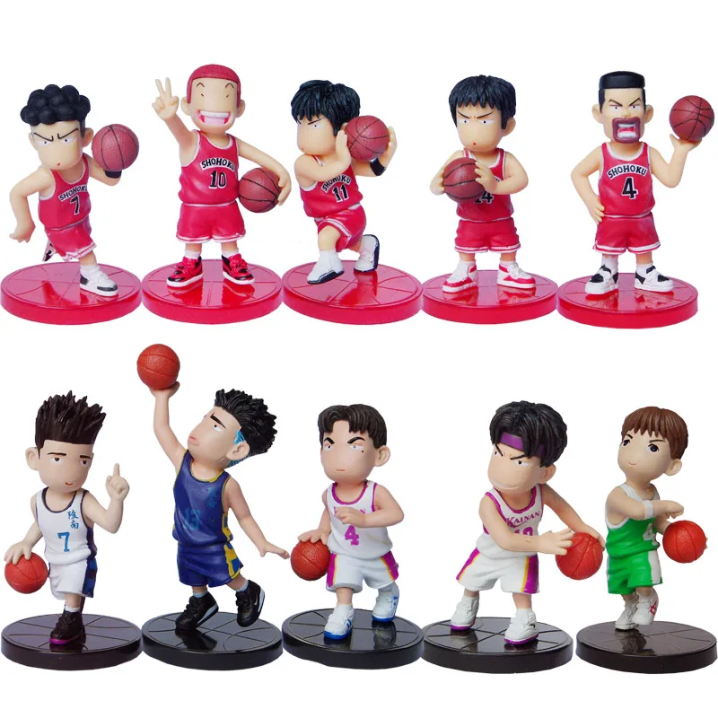 Фигурки из ПВХ японского аниме Slam Dunk 5 шт./лот фигурки модели игрушек