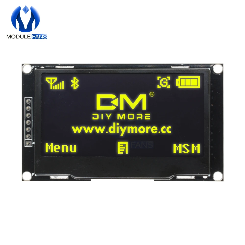 

Цифровой Желтый ЖК-экран 12864 128X64 OLED модуль дисплея C51 плата для Arduino Diy Electronic 2,42 "2,42 дюймов SSD1309 STM32