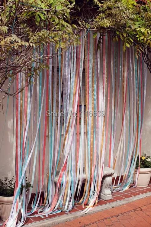 1 м * 2 Свадебная вечеринка лента занавеска фон баннер стенд фон-сделай