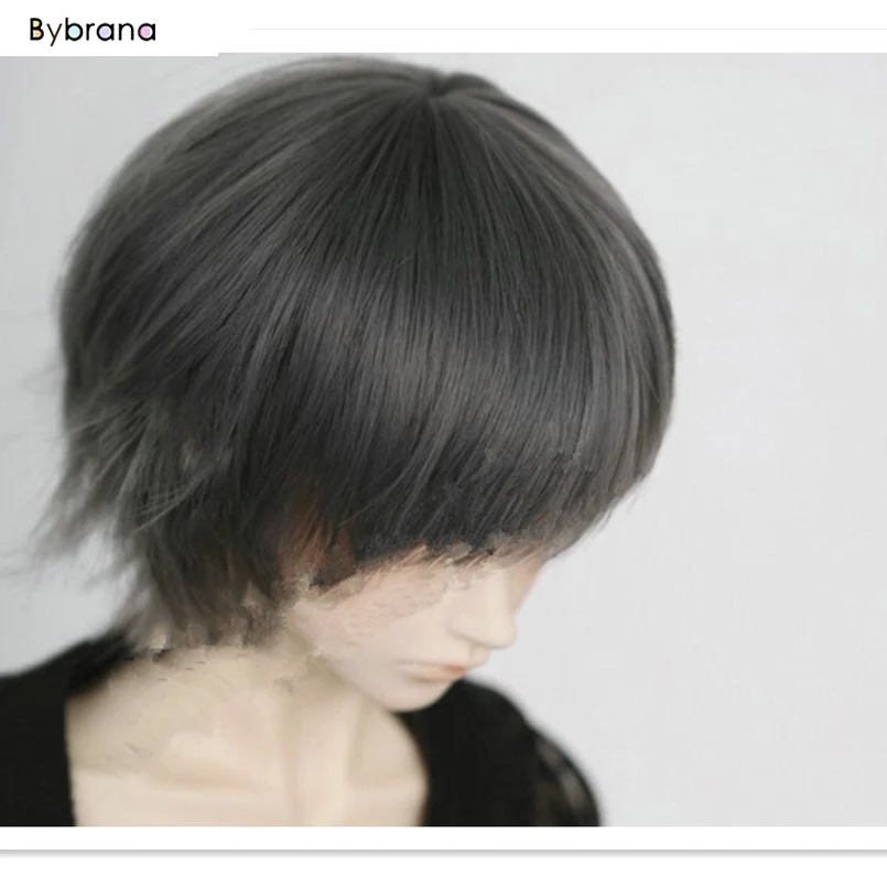 Bybrana 1/3 1/4 1/6 1/8 BJD Doll Wig High Temperature Fiber Fashion Short Hair for Dolls Toy Accessories Good Quality | Игрушки и хобби