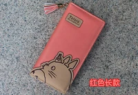 women girl tassels zipper totoro clutch wallet long card holder purse handbag new hot
