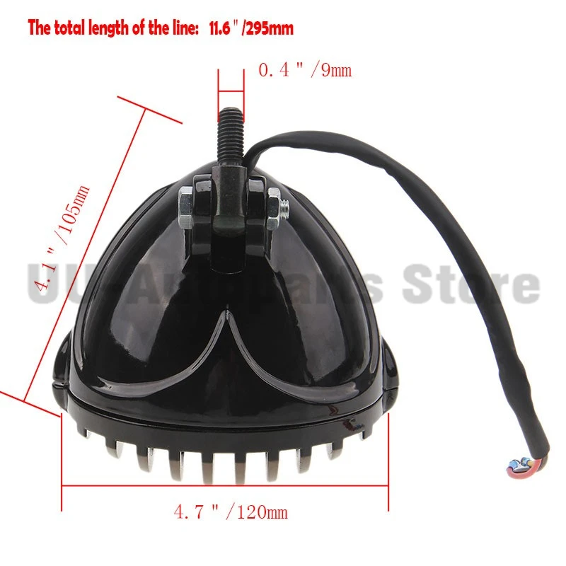 Черный мотоцикл ребристый Гриль светодиодные фары для HARLEY HONDA YAMAHA SUZUKI KAWASAKI