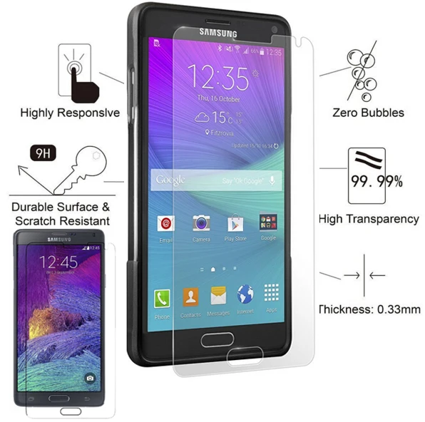 Премиум 2.5D 9H Закаленное стекло пленка для Samsung Galaxy Note 4 IV SM N910F N910C N910G N910H защита decran