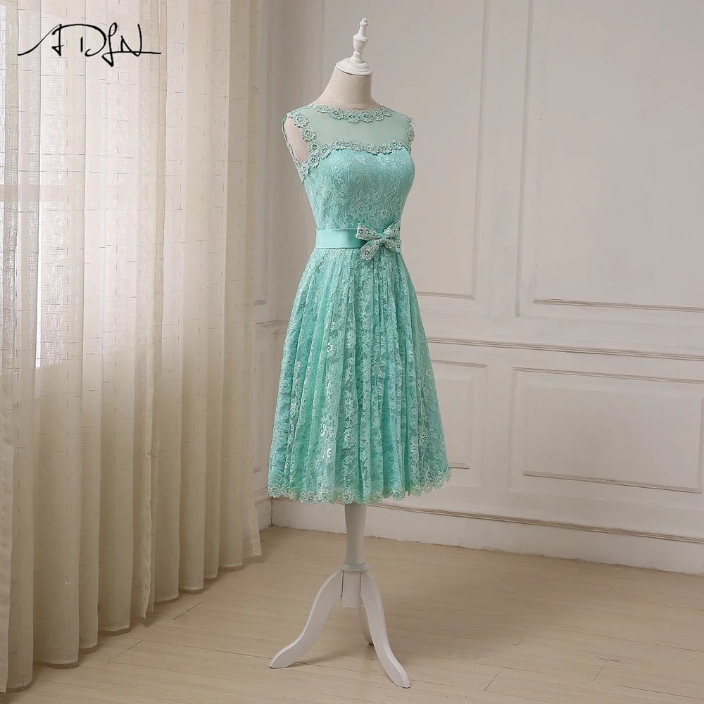 ADLN девушка дешевые вечерние платья аппликации из кружева элегантное платье с