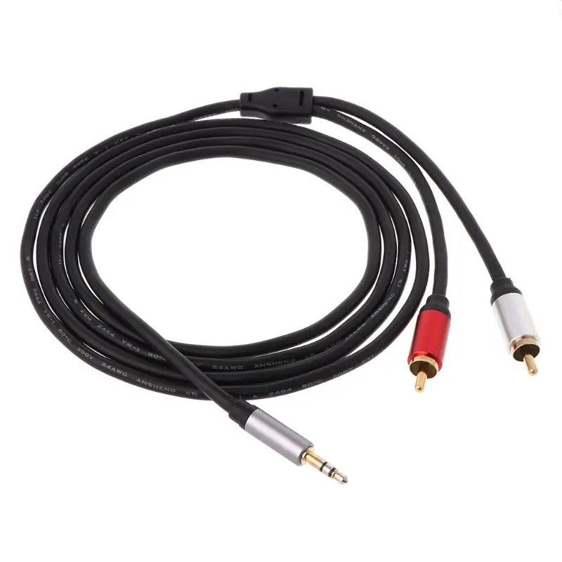 Аудиокабель для ПК компьютера ноутбука планшета MP3/MP4 3 5 мм до 2RCA левый и правый