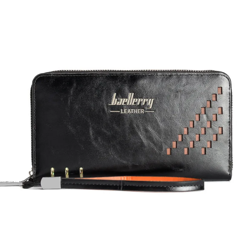 2018 Новое поступление Для мужчин Женские Кошельки бренд Дизайн на молнии клатч