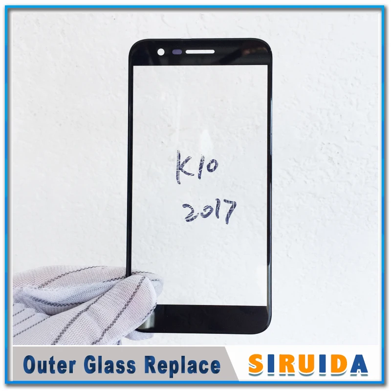 10 шт. Лучший ЖК передний Внешний стеклянный объектив для LG K10 2018 2017 2016 версия K11 M250N