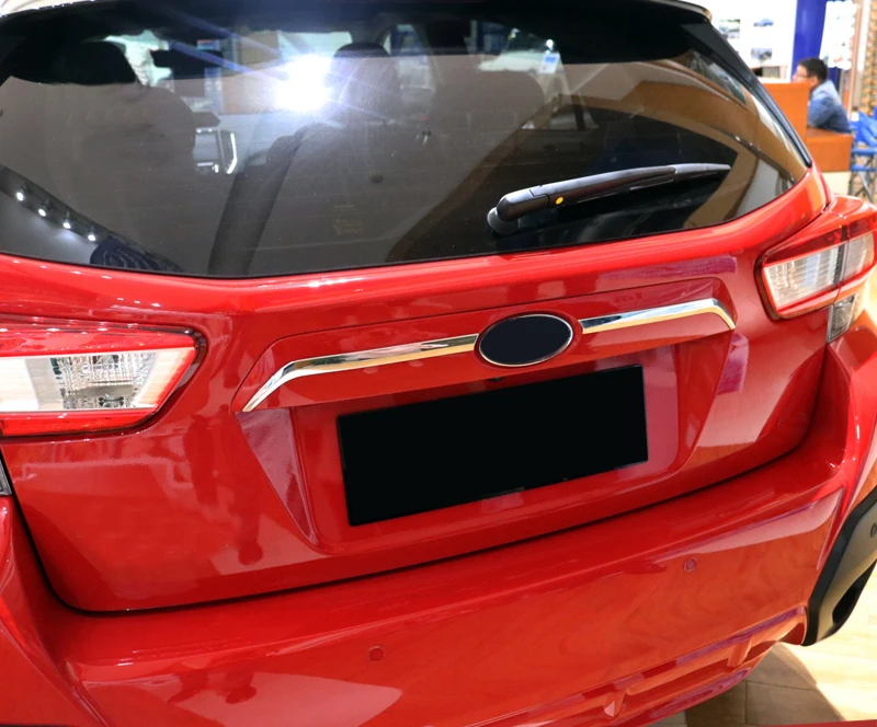 Хромированный ABS пластик задняя дверь Нижняя молдинги для Subaru Impreza Хэтчбек XV 2017