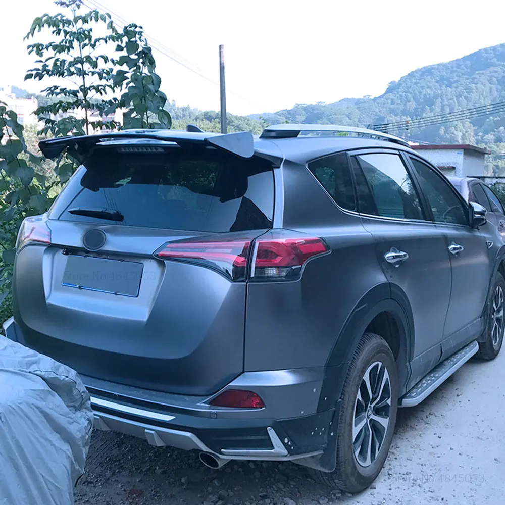 Подходит для Toyota RAV4 RAV 4 Хэтчбек 2010- черный Задний спойлер внешний абс пластиковый задний спойлер крыло крышка багажника автомобиля Стайлинг