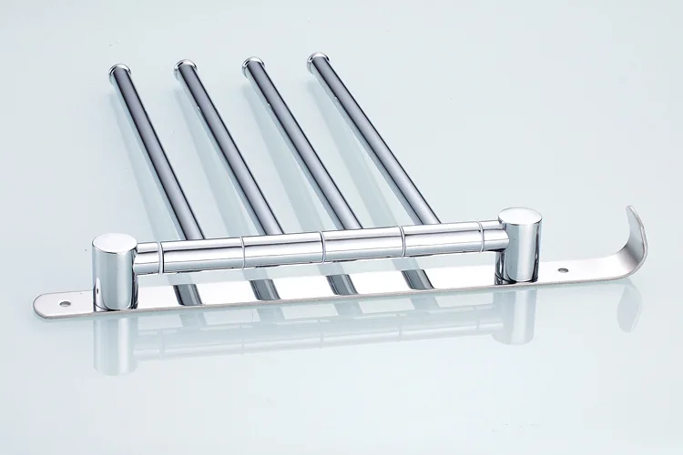 Складной держатель для полотенец из нержавеющей стали с крючками | Обустройство