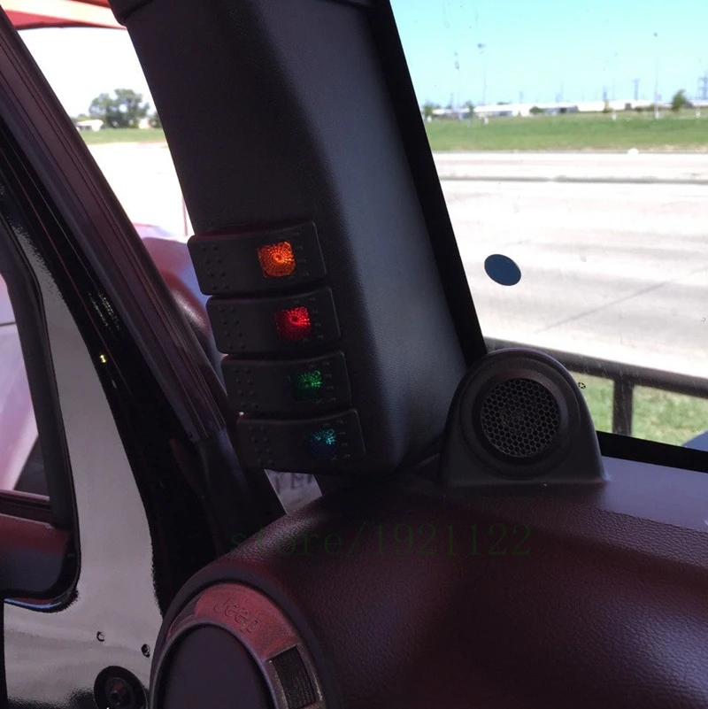 Аксессуары для Jeep Wrangler JK левая ручка а стойка под 4 кулисный переключатель 07 16