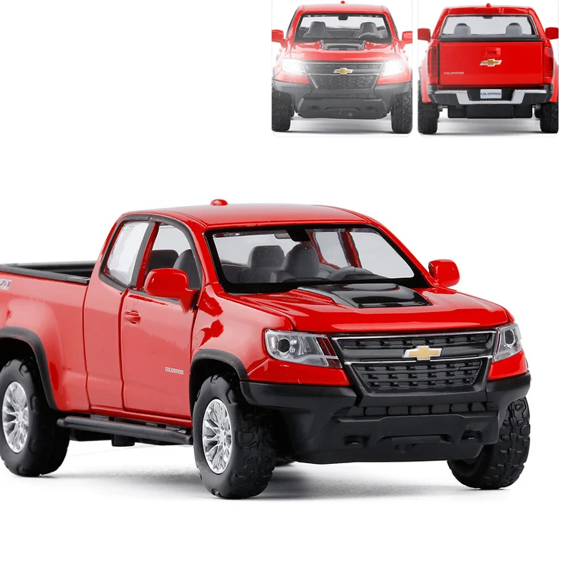 Игрушечный пикап из сплава 1:32 Chevrolet Металлический Автомобиль со звуком