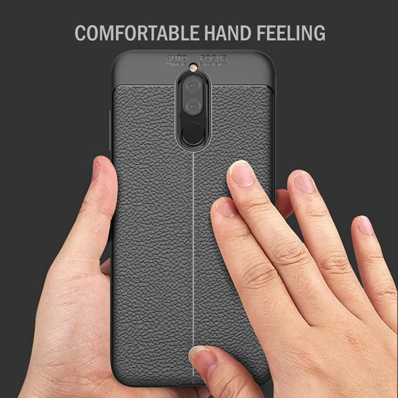 Чехол для Huawei Mate 10 Lite Роскошный кожаный чехол личи Honor 9 P20 P9 P10 Pro Y6 2018 Coque Capa |