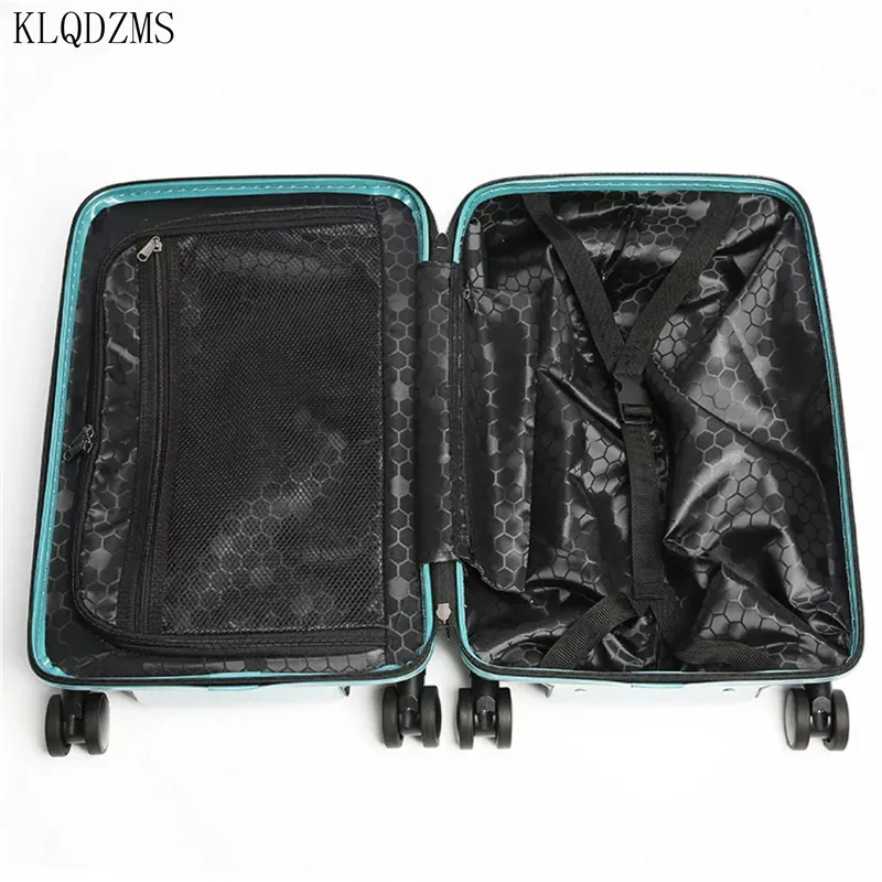 KLQDZMS 20 дюймов 24 дюйма индивидуальный блестящий чемодан для девочек на колесиках