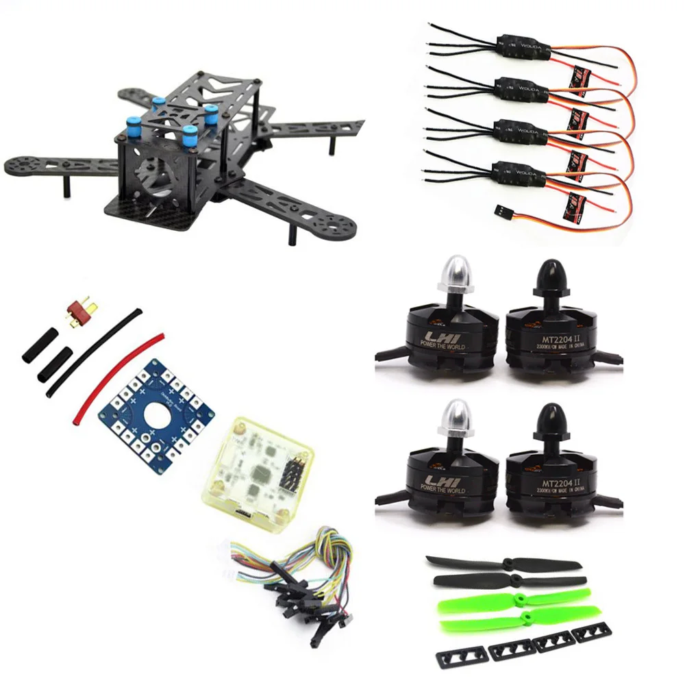 LHI Diy qav250 набор рамы для квадрокоптера Контроллер полета zmr250 qav 250 углеродное волокно с камерой аксессуары для квадрокоптера - Цвет: package 2