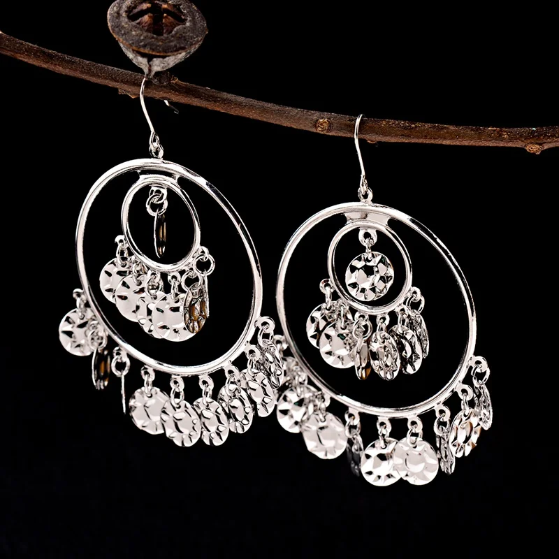 Золотые индийские серьги jhumkas в богемном стиле очаровательные модные ювелирные