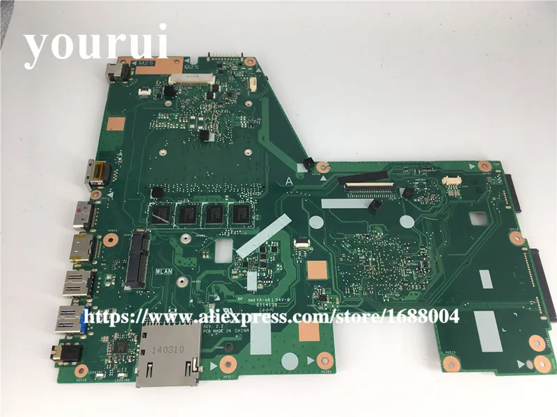 Материнская плата X551CA для ноутбука ASUS F551CA материнская REV2. 2 1007U 4 гб тестирование