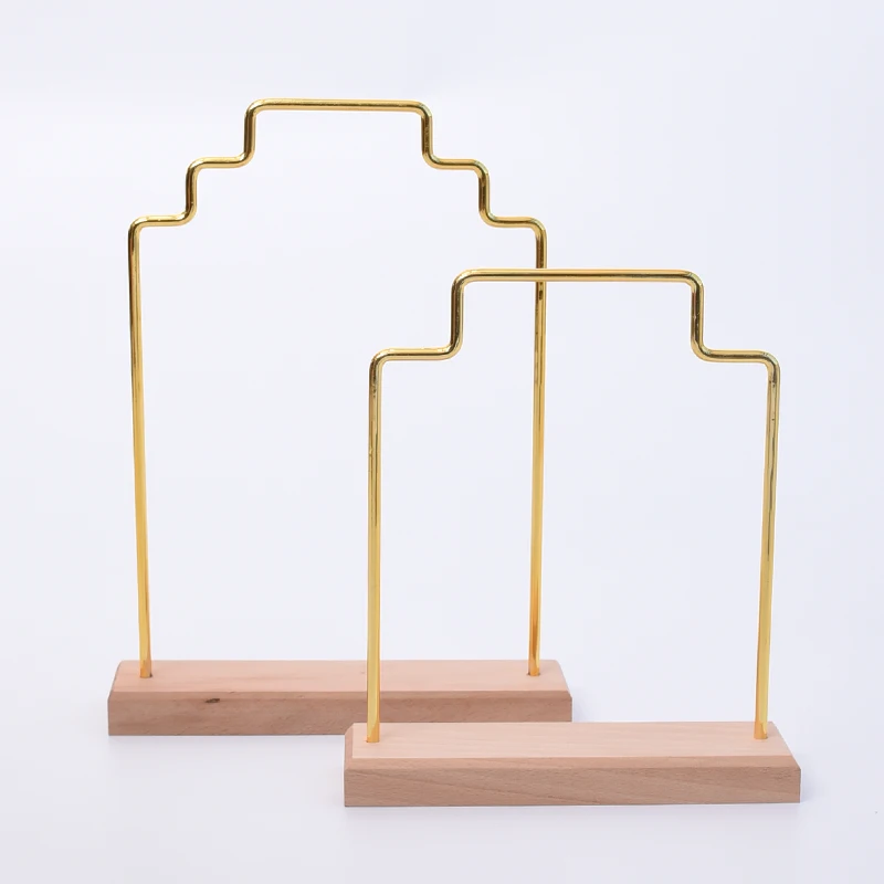 Демонстрационный держатель для украшений деревянная металлическая подставка в