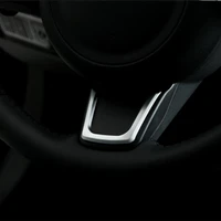 yimaautotrims abs steering wheel decorative u strip frame cover trim 1 pcs fit for jaguar xf 2016 2017 2018 2019 matte color