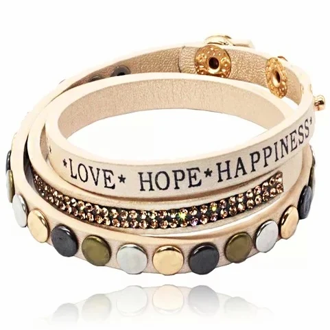 Стразы надежная любовь счастье черная многослойная Повседневная обертка