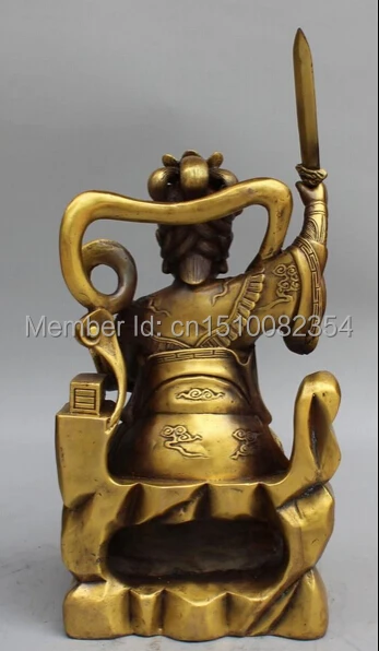 14-дюймовая китайская Taoism бронзовая jiu tian xuannv Женская потрясающая статуя Belle