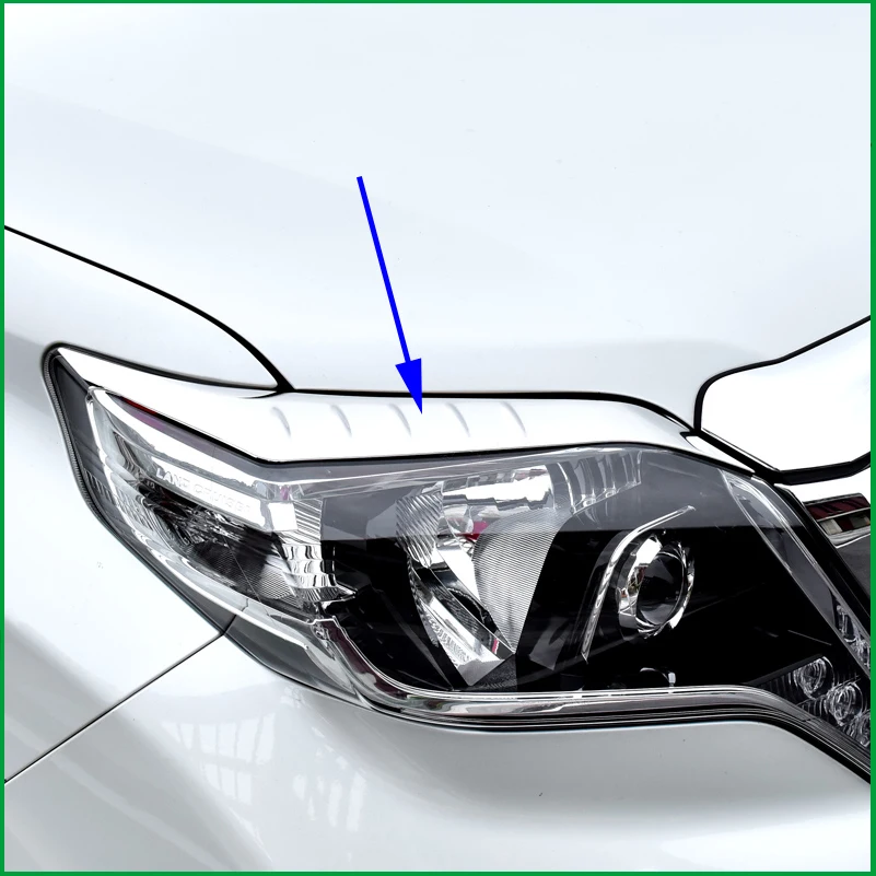 Автомобильный Стайлинг для Toyota Land Cruiser Prado FJ150 2014-2017 налобный фонарь накладка на